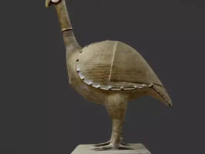 Okporhu - Rooster Figure Low-poly 3D model