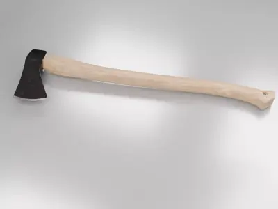 3d Axe 01 Low-poly 3D model