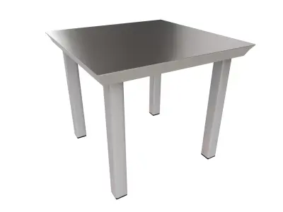 Outdoor Table Low-poly 3D model 15