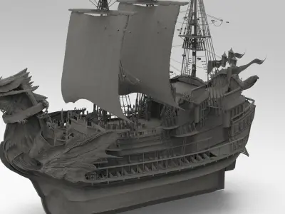 The Dawn Treader Narnia Prince Caspian Ship 3D model