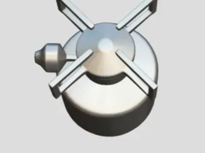 camping gas stove Free low-poly 3D model
