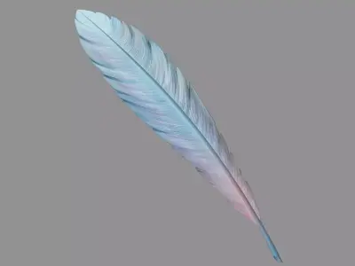 MistryFeatherA Stylized Low-poly 3D model