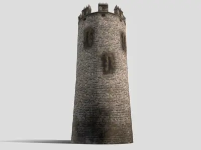 Conwy Castle South Tower Low-poly 3D model
