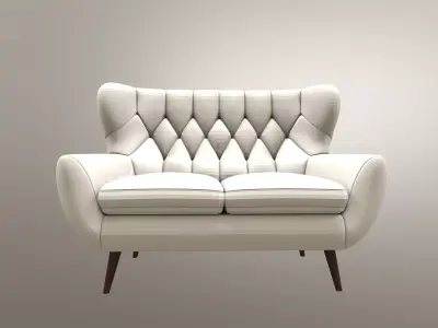 Two seater sofa Voss Free 3D model