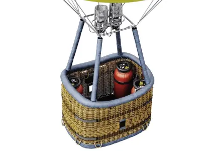 Hot air balloon model 3D model