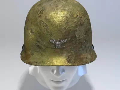 USA Army Helmet from Korea War 3D model