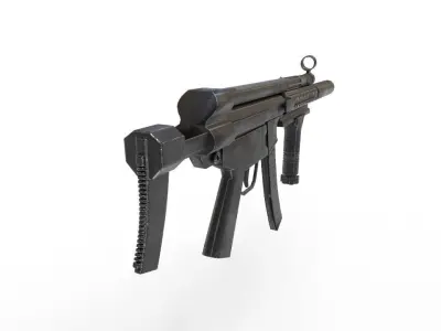MP5-gun gun Free low-poly 3D model