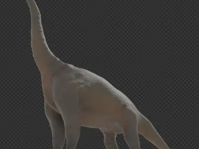 Brachiosaurus dinosaur Low-poly 3D model