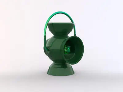 Green Lantern Battery Ring Holder 3D print model