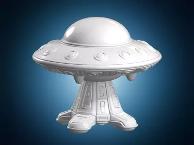 Alien Saucer Toy UFO 3D Print Model 3D print model