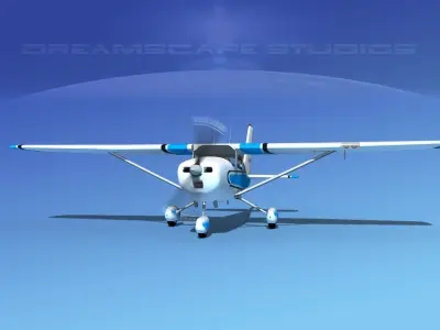 Cessna 172 Skyhawk 1967 V06 3D model