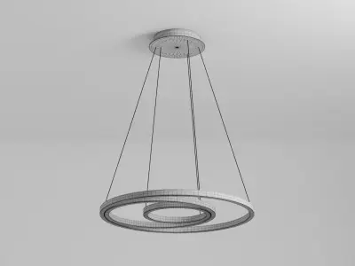 Modern Circular LED Ceiling Light Free 3D model