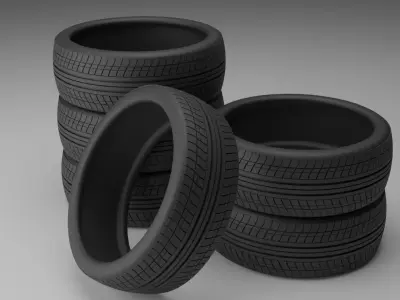 Car tire 3D model 3D model