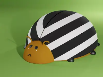 Cute colorado beetle 3D model