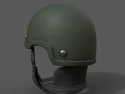 Helmet military Scifi very  Low-poly 3D model