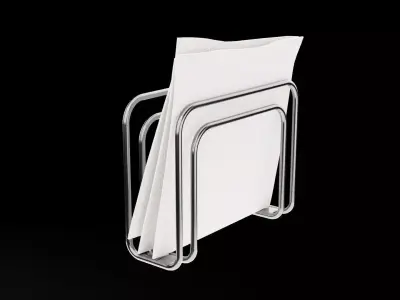 Paper Napkins Free low-poly 3D model