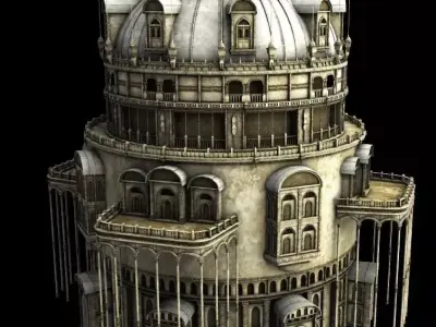 Fantasy tower 3D model