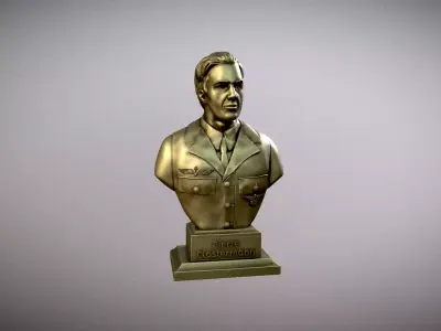 Bust of Pierre Clostermann 3D print model