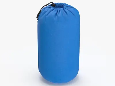 Camping Ditty Bag Size 02 Clean and Dirty Standing and Laying 3D model