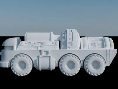 Red Alert 2 Allied MCV and Construction Yard 3D model