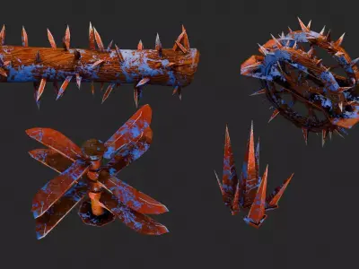 Dungeon Traps Low-poly 3D model