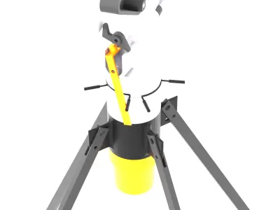 High-Pressure Impact Rain sprinkler 3D Printable Prototype 3D print model