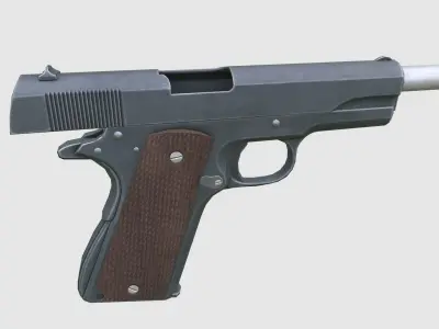 Colt M1911 Low-poly 3D model