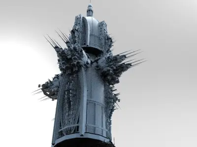 Sci Fi Fusion Emperor Tower 2 3D model