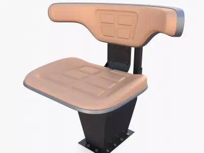 Tractor seat 3D model