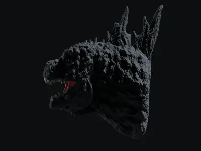 Minus One Godzilla Odo STL head Free 3D print model
