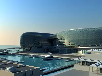 Yas Hotel Abu - Dhabi 3D model