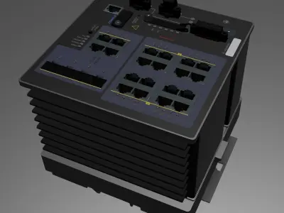  IE 4000 Network Switch 3D Model 3D model