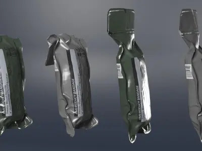 T3 Military Emergency Bandage Low-poly 3D model