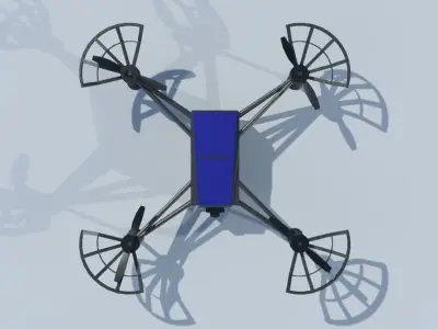 Drone quadcopter 3D print model