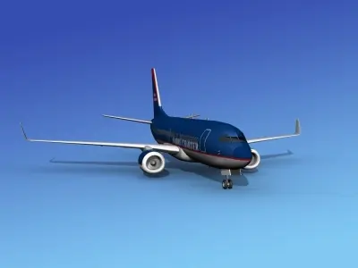 Boeing 737-700ER Sabre Charter 3D model
