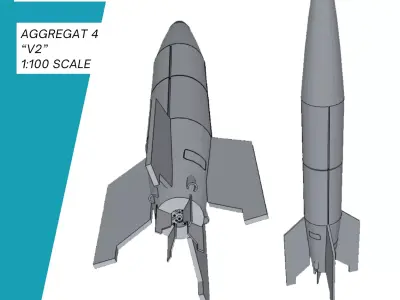 Fieseler FI 103 V1 Rakete Vergeltungswaffe 3D print model