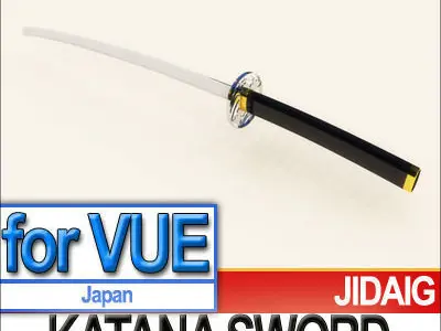 Japanese Katana Sword 3D model