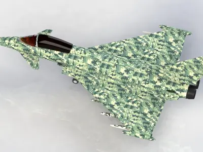 Euro Fighter 2000 Free 3D model