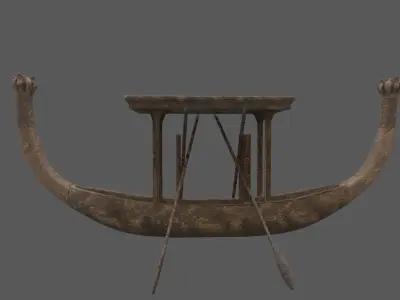 Pharos Ancient Royal boat 3D model