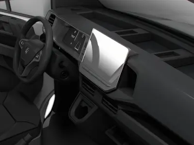 VW Crafter Van LWB HR HQInterior 2025 3D model