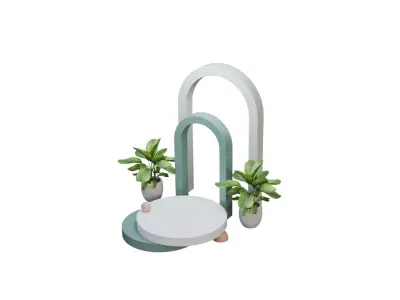 Decorative Podium 3D Model Free Download Free low-poly 3D model