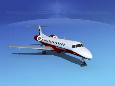 Embraer ERJ-135 MedAir 3D model