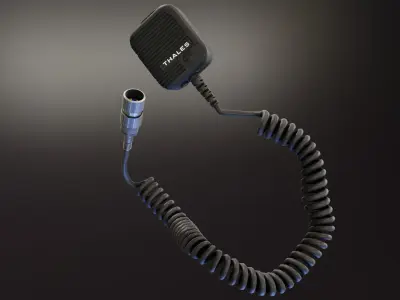 Thales PTT Handheld Speakers Low-poly 3D model