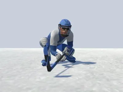 Ice Hockey Actions 3D model
