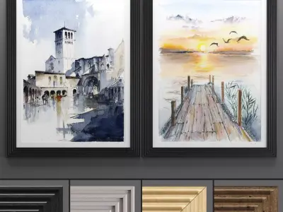 Art Frame 682 Low-poly 3D model