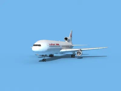 Lockheed L1011 Tunisair 3D model