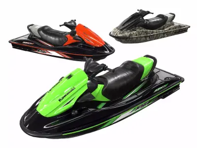 KAWASAKI JET SKI STX-15F Low-poly 3D model