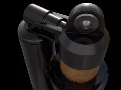 coilover shock absorber 3D model