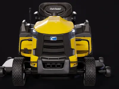 Riding Lawn Mower Tractor PBR 3D model