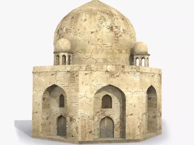 Arab x4 Low-poly 3D model